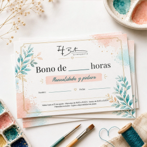 Bono por horas de manualidades y pintura de Bretón Artespacio